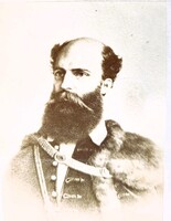 Cca 1865 FOTÓ BATTHYÁNY LAJOS első miniszterelnök DÍSZMAGYARBAN KORABELI FELÍRAT a hátoldalán