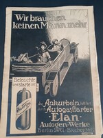"Elan" Autógáz Antik Plakát / Reklám