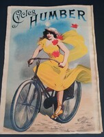 Humber Bicikli Antik Plakát / Reklám