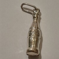 Retro Coca-Cola üveg 925 sterling ezüst medál.