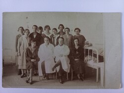 Régi fotó-képeslap Budakeszi Weiss Manfréd szanatórium 4.szoba csoportképe 1926-ból