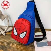 Marvel Pókemberes Hátizsák Válltáska Állítható Pánt Két Tárolórész Cipzáras Új!