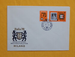 FDC 1976. ITALIA'76 - Nemzetközi Bélyeg Világkiállítás, Milánó