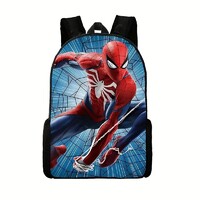 Marvel Pókemberes Hátizsák Állítható Pánt Egy Tárolórészes Cipzáras Új!
