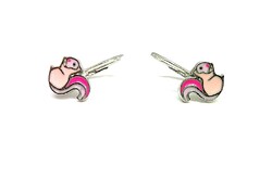 Mókusos ezüst gyerek fülbevaló (ZAL-Ag133755)
