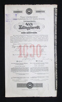 Magyar Takarékpénztárak Központi Jelzálogbankja záloglevél 1000 korona 1918