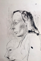 Portré - tusrajz (30x21 cm)