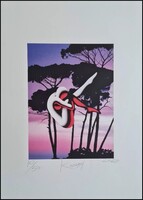 Mark Kostabi- litográfia-cím nélkül