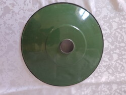 Zománcozott zöld lámpaernyő 24 cm átm.