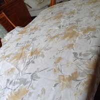 Sárga virágmintás bélelt sötétítő függöny pár Dunelm