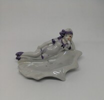 Ritka porcelán figurás gyűrűtartó,hamutál!