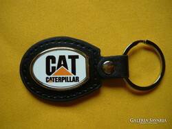CAT CATERPILLAR FÉM KULCSTARTÓ BŐR ALAPON