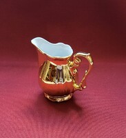 ES Bavaria német porcelán dúsan aranyozott tej tejszín kiöntő arany karácsonyi dekoráció