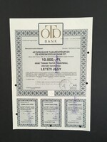 OTP alternatív kamatozású Letéti Jegy 1992.