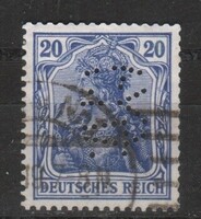 Céglyukasztásos 0594 Deutsches Reich Mi. 87 II a      2,00 Euró