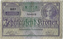 10000 korona 1924 Ausztria 2.