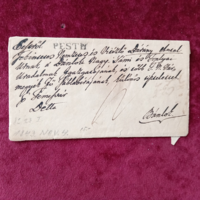 "BÉLYEG ELŐTTI BORÍTÉK" (PESTH - BÁNLAK 1843. november 4. Képek.