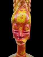 Bohém modern art-deco nöi fej szobor dísz 75cm. ALKUDHATÓ