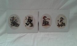 Hummel motívumos díszcsempék, 2 db, 26,5x20 cm