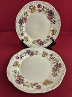 Zsolnay pillangó mintás mázrepedt kistányérok