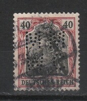 Céglyukasztásos 0598 Deutsches Reich Mi. 90 II a      13,00 Euró