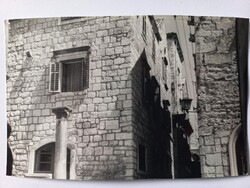Régi fekete-fehér fotó, Horvátország - Korčula 1965 14x9,5