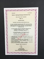 Bankár I. Nyíltvégű Értékpapír Befektetési Alap Befektetési Jegy Minta! 1995.