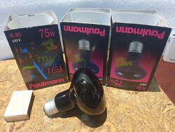 Retro brutál 75 wattos ultraviola izzók darabra UV neon disco lámpa paulmann
