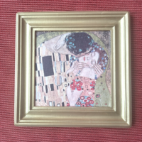 Klimt Csók című festmény decoupage képen,  kézműves termék