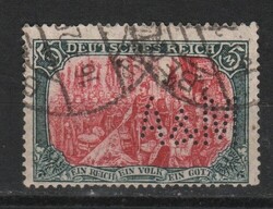 CéCéglyukasztásos 0600 Deutsches Reich Mi. 97 B  II       6,50 Euró