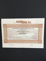 KONTRAX Telekom Rt. Részvény 1992.