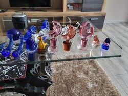 Ajka kristály üveg figurák