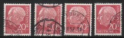 Bundes 3470 Mi 185 x Wv, Ww, Yw I, Yw II      4,80 Euró