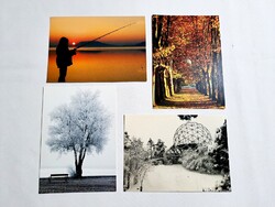 4 db balatonboglári fotós által készített egyedi postatiszta képeslap