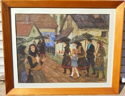 Hikádi Erzsébet (1911-2008) Falusi Utcán