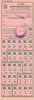 Állami kenyérpótjegy, Szolnok 1942.