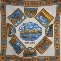 VENEZIA --VINTAGE EMLÉK KENDŐ!66x66cm