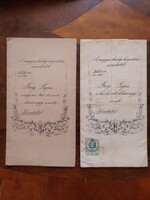 Hadnagyi és főhadnagyi kinevezés egy személy( Frey Lajos )részére 1891,1895