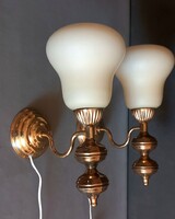Vintage réz Bauhaus nagyméretü Orion fali lámpa párban ALKUDHATÓ