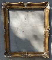 Antiik hibás blondel keret. Mérete 50x60 cm.