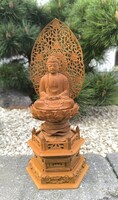 Csodálatos, keleti Buddha oltár szobor Japánból!