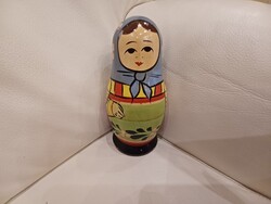 Vintage matrjoska fa baba- nagy méretű, szovjet retro