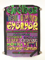 Éjfélkor indul útjára a gyönyör, 1975 - retro filmplakát MOKÉP moziplakát, Kulinyi István (1945-)