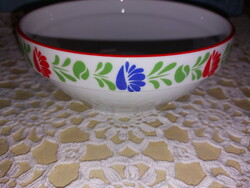 Alföldi magyaros, népies mintás porcelán tál, 17 cm