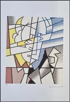 Roy Lichtenstein - "Önarckép "-litográfia 35x50 cm.