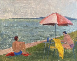 P. Kuczora Erzsébet: Balaton partján