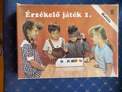 Retro,érzékelő társasjáték 1. Hallás. 6 színű szines golyókkal. Találd meg a párját. Skála coop