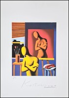 Mark Kostabi- litográfia-cím nélkül- 50x70 cm