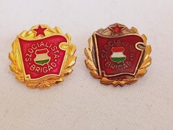 Szocialista brigád kitűző 2db egyben