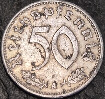 Németország - Harmadik Birodalom 50 reichspfennig, 1935 Verdejel ''A'' - Berlin